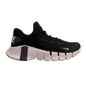 Nike Men’s Black & White Free Metcon 4 Training Sneakers Size 11.5